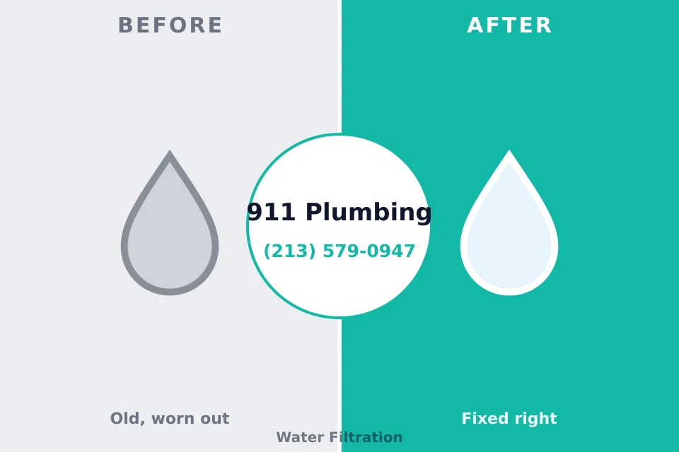 Before and after: plumbing company Wauconda, IL